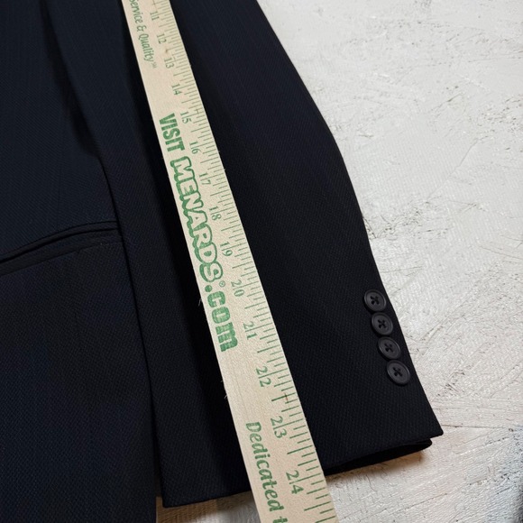 Austin Reed Wool Blend Pinstripe Suit Separates - 40R Blazer Pants Gray - Picture 9 of 16